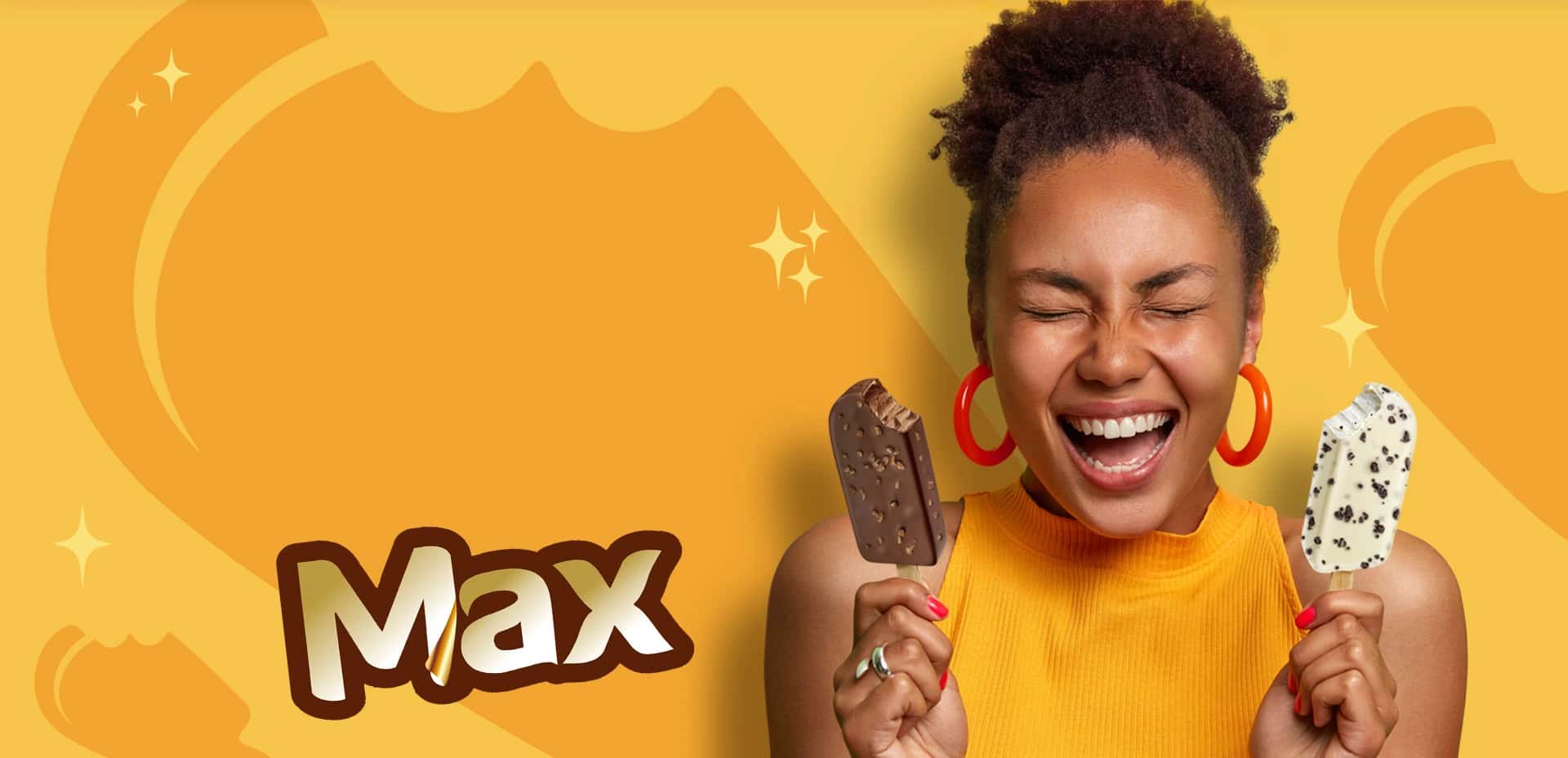 Linha Max da Changai com picolés de chocolate e cookies